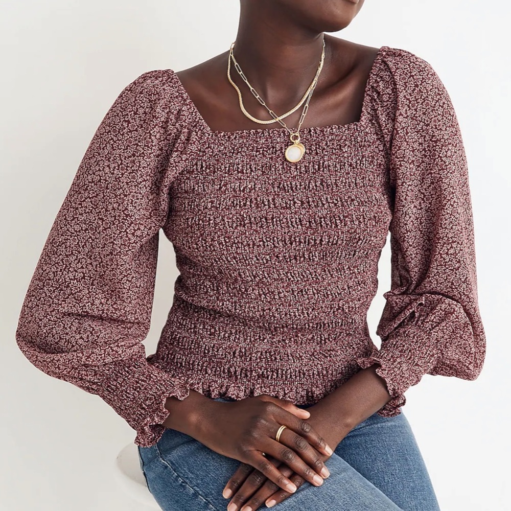 NWT Madewell Floral Top